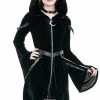Restyle Jackets Asymmetrical Black Gothic Oversized Hoodie Moon Zipper Jacket