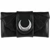 Restyle Purses & Handbags Bat Wings Wallet PU Crescent Gothic Moon Purse