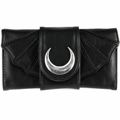 Restyle Purses & Handbags Bat Wings Wallet PU Crescent Gothic Moon Purse