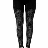 Restyle Black Gothic Baroque Frame Crescent Leggings
