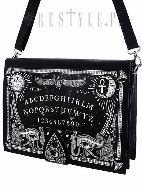 Restyle Purses & Handbags Black Gothic Occult Spirit Board Planchette Handbag - Image 2