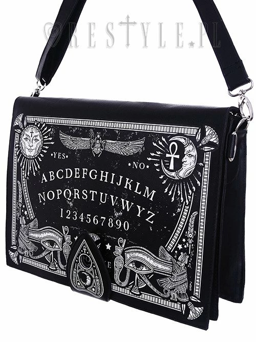 Restyle Purses & Handbags Black Gothic Occult Spirit Board Planchette Handbag - Image 3
