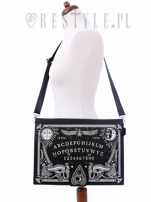 Restyle Purses & Handbags Black Gothic Occult Spirit Board Planchette Handbag - Image 6