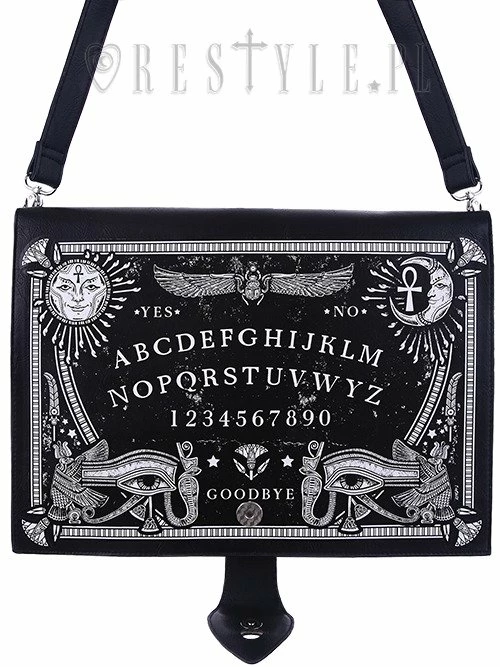 Restyle Purses & Handbags Black Gothic Occult Spirit Board Planchette Handbag