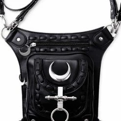 Restyle Bags & Backpacks Black Gothic Utility Belt Hip Bag With Pockets Moon Bag