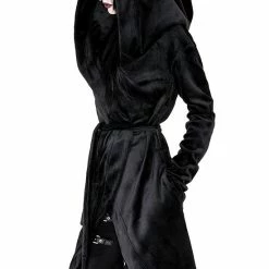 Restyle Hoodies & Sweatshirts Black Gothic Velvet Reaper With Big Hood