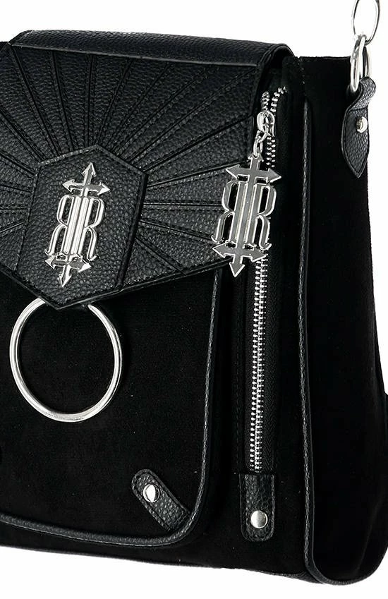 Restyle Purses & Handbags Circe Backpack And Bag In One Logo Gothic Purse - Image 2