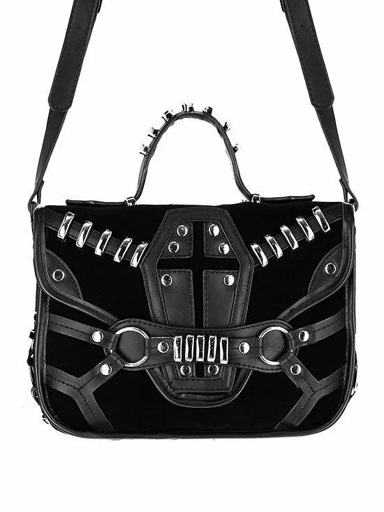 Restyle Purses & Handbags Coffin Purse Gothic Bag With A Harness