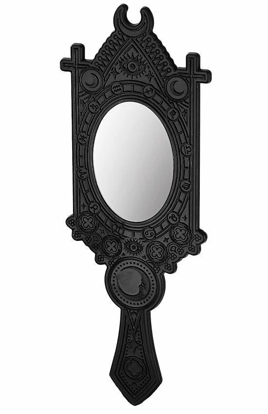 Restyle Knick Knacks Crescent And Zodiac Signs Fortune Teller Mirror - Image 3