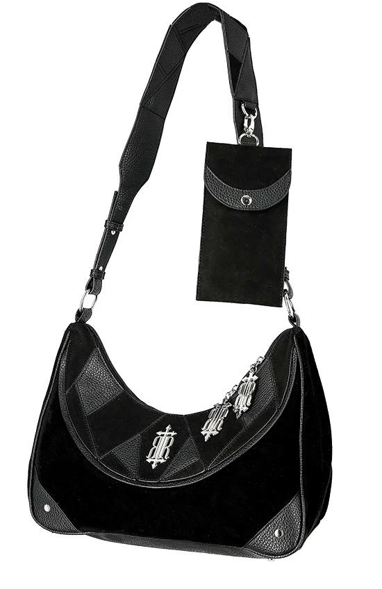 Restyle Purses & Handbags Croissant Logo Patchwork Crescent Purse - Image 2