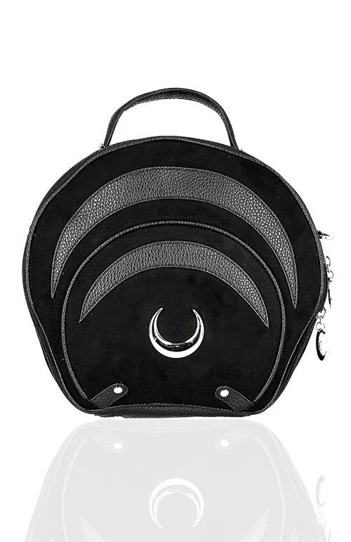 Restyle Purses & Handbags Eclipse Bag Round Purse With A Crescent Detail - Image 3