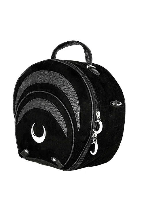 Restyle Purses & Handbags Eclipse Bag Round Purse With A Crescent Detail - Image 4