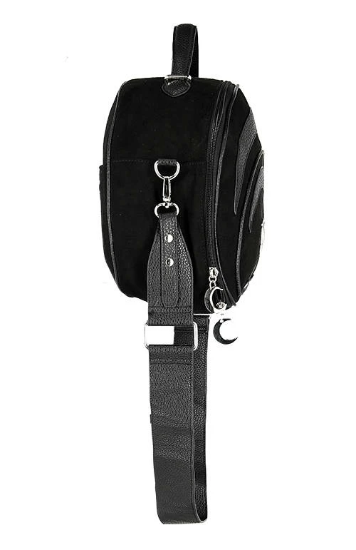 Restyle Purses & Handbags Eclipse Bag Round Purse With A Crescent Detail - Image 6