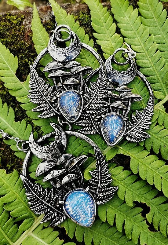 Restyle Fern And Moonstone Magic Forest Earrings - Image 2