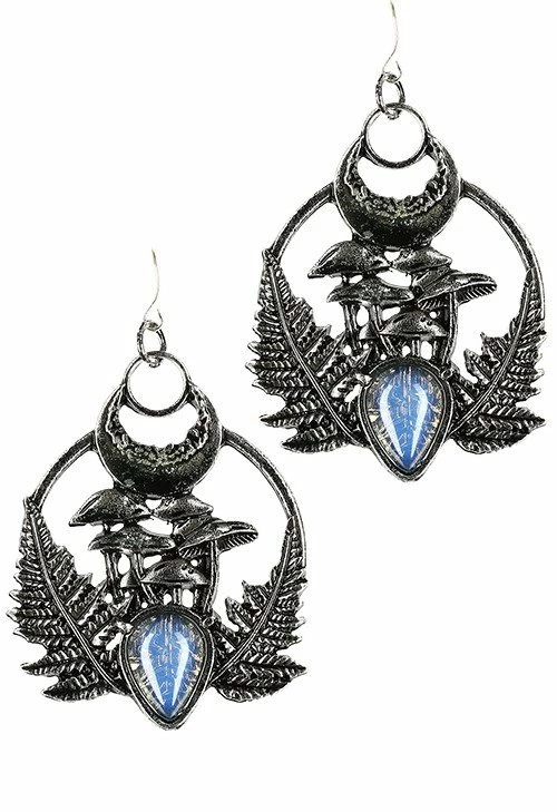 Restyle Fern And Moonstone Magic Forest Earrings