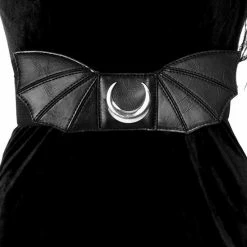 Restyle Belts & Buckles Gothic Accessory Moon Bat Wings Belt