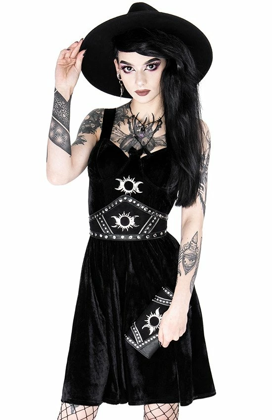 Restyle Belts & Buckles Gothic Accessory Triple Goddess Waist Belt - Image 3