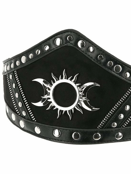 Restyle Belts & Buckles Gothic Accessory Triple Goddess Waist Belt - Image 4