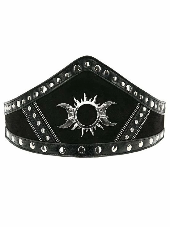 Restyle Belts & Buckles Gothic Accessory Triple Goddess Waist Belt