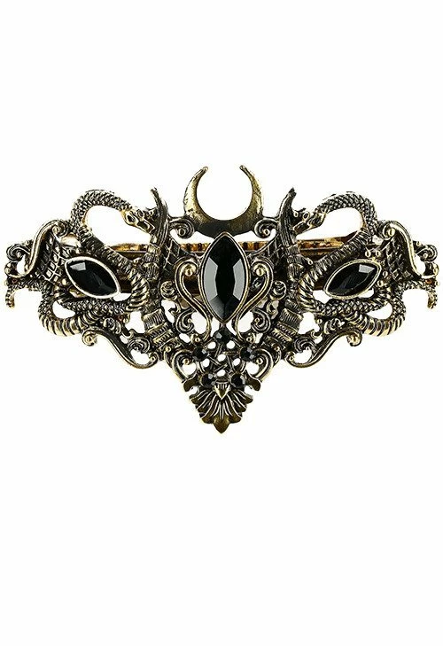 Restyle Hair Accessories Gothic Antique Gold Snake Hairclip - Image 2