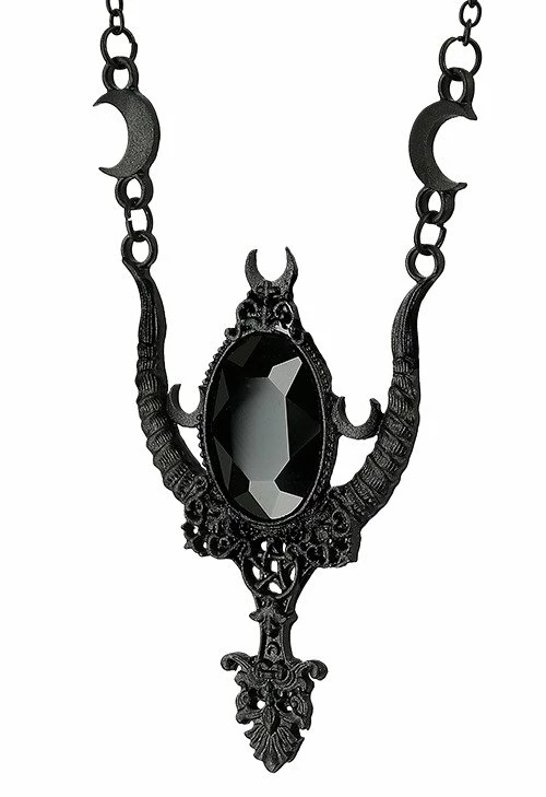 Restyle Necklaces Gothic Black Horns Mystica Necklace - Image 2