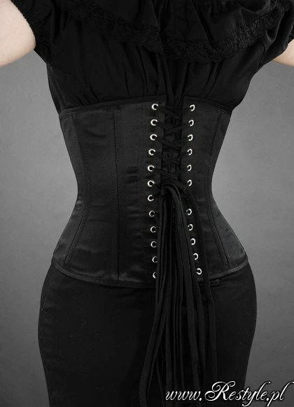 Restyle Bustiers & Corsets Gothic Dark Raven Cameo Black Underbust Corset - Image 6