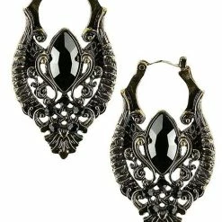 Restyle Gothic Gold Snake Earrings