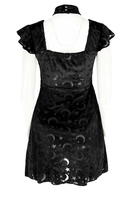 Restyle Dresses Gothic Heart Of The Moon Velvet Dress - Image 3