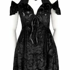 Restyle Dresses Gothic Heart Of The Moon Velvet Dress