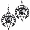 Restyle Gothic Moon Earrings
