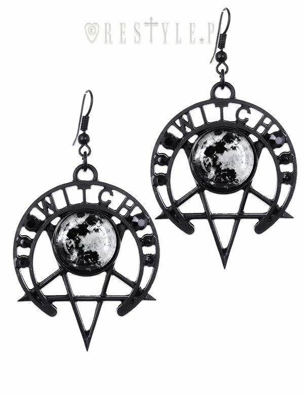 Restyle Gothic Moon Earrings