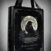 Restyle Purses & Handbags Gothic Raven Moon Magic Spells Black Book Handbag