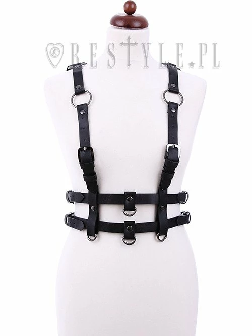 Restyle Body Harness Gothic Waist Belt Double Straps Pentagram Harness Belt - Image 2