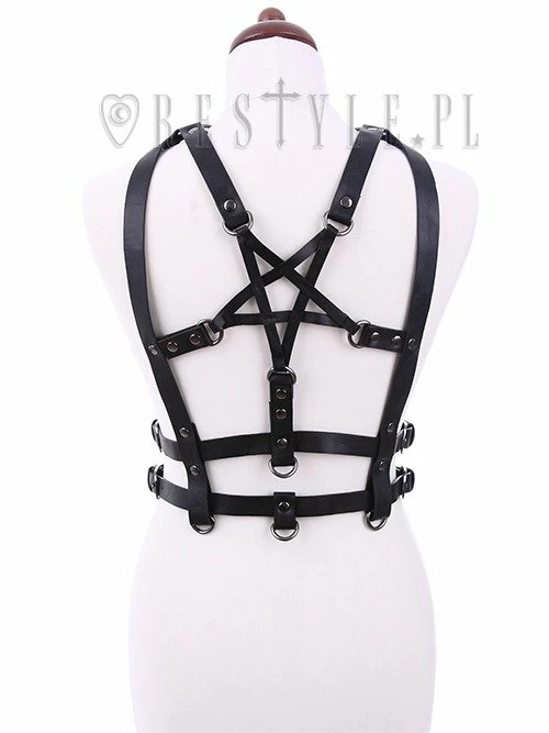 Restyle Body Harness Gothic Waist Belt Double Straps Pentagram Harness Belt