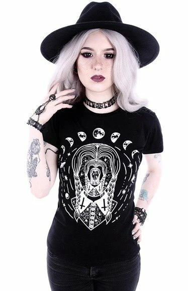 Restyle T-Shirts Gothic Wednesday Addams Trippin Wednesday T-shirt