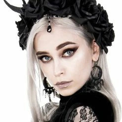 Restyle Hair Accessories Gothic Wreath Romantic Headwear Antlers Roses & Beads Headband