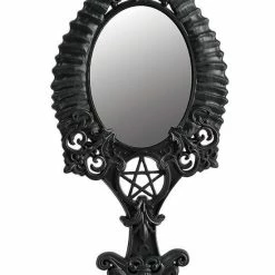 Restyle Knick Knacks Horns Hand Mirror Gothic Accessory