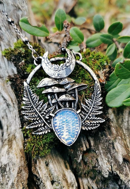Restyle Necklaces Magic Forest Pendant With Opal Moonstone - Image 4
