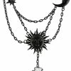 Restyle Necklaces Moon & Sun Black Necklace