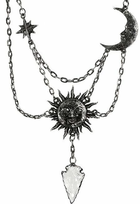 Restyle Necklaces Moon & Sun Black Necklace - Image 3
