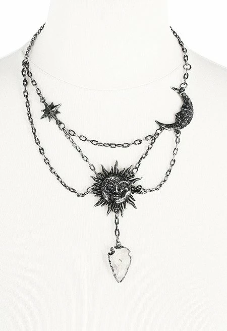 Restyle Necklaces Moon & Sun Black Necklace - Image 4