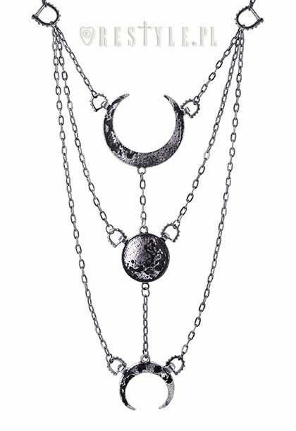Restyle Necklaces Moon Phases Black Necklace - Image 3