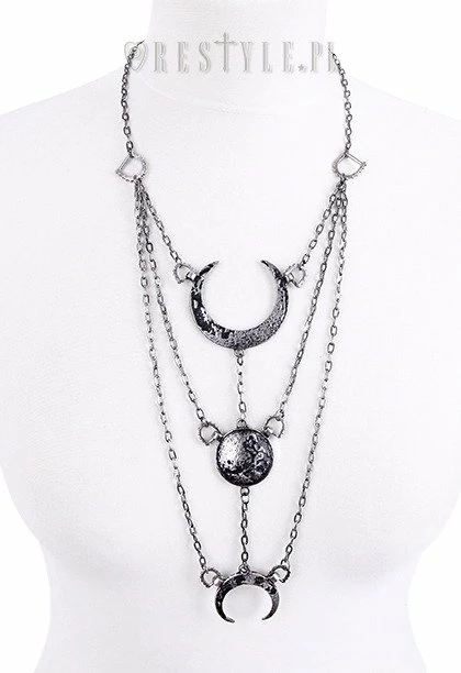 Restyle Necklaces Moon Phases Black Necklace - Image 4