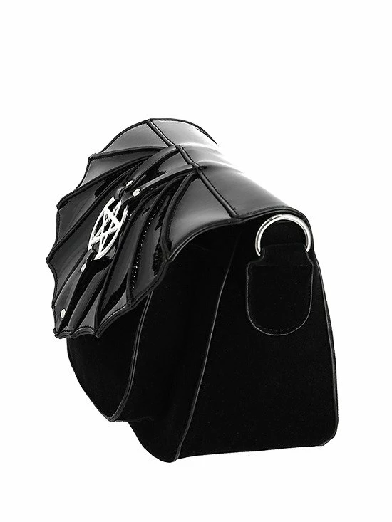 Restyle Purses & Handbags Night Creatures Bag Small Gothic Bat Handbag With Pentagram - Image 4