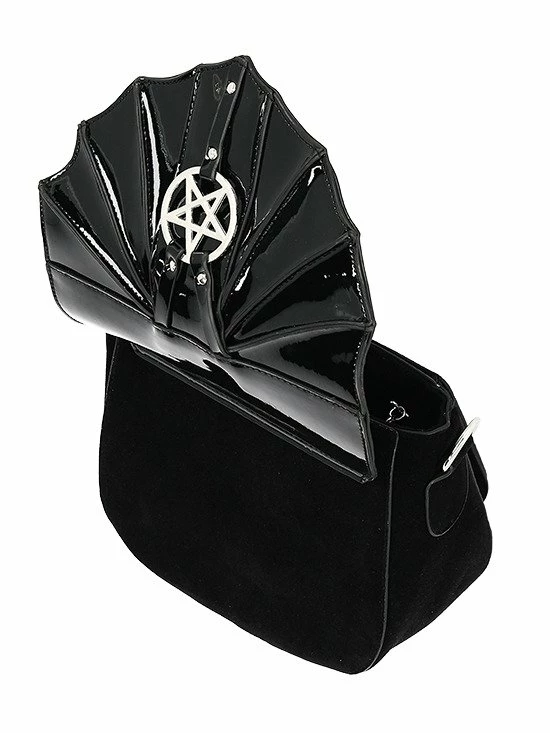 Restyle Purses & Handbags Night Creatures Bag Small Gothic Bat Handbag With Pentagram - Image 5