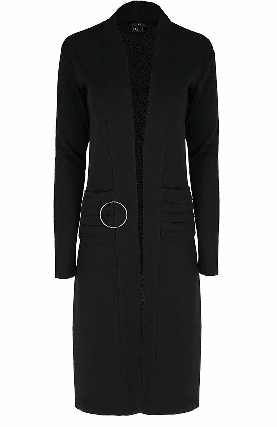 Restyle Coats Nightwalker Coat Long Jacket Cardigan With Pockets - Image 2