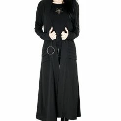 Restyle Coats Nightwalker Coat Long Jacket Cardigan With Pockets