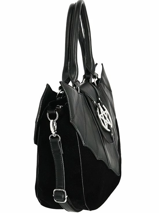 Restyle Purses & Handbags Ominous Bag Bat Purse With Pentagram - Image 6