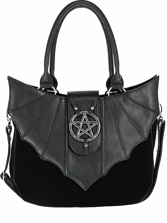 Restyle Purses & Handbags Ominous Bag Bat Purse With Pentagram