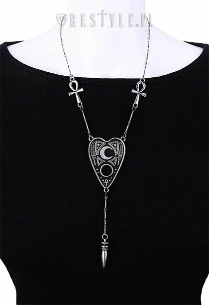 Restyle Necklaces Ouija Spirit Board Cursor Ankh Cross Necklace - Image 3